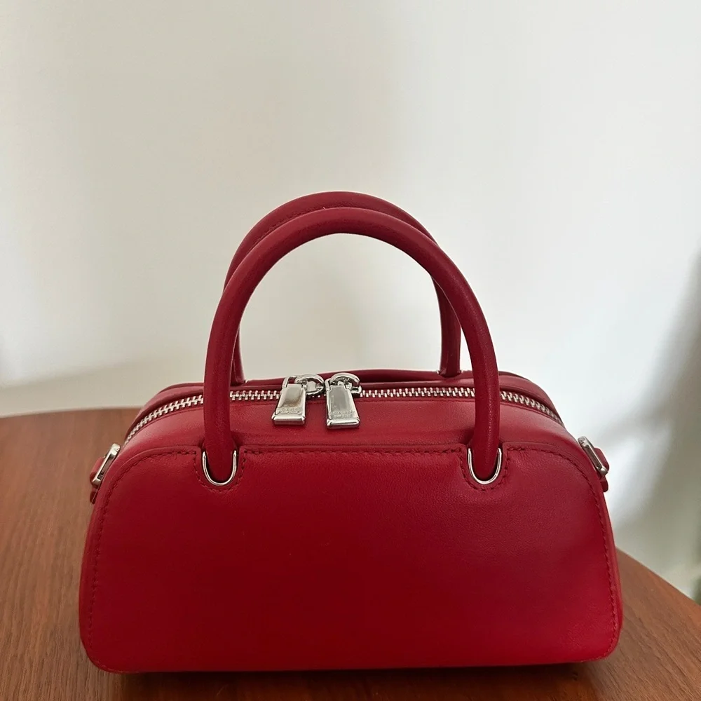 NEW kate spade red mini bag with top handle and crossbody strap